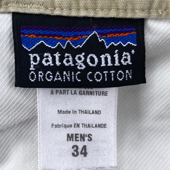 Patagonia Mens Organic Cotton Canvas Utility Shorts Khaki Tan Size 34 Regular - Picture 4 of 6
